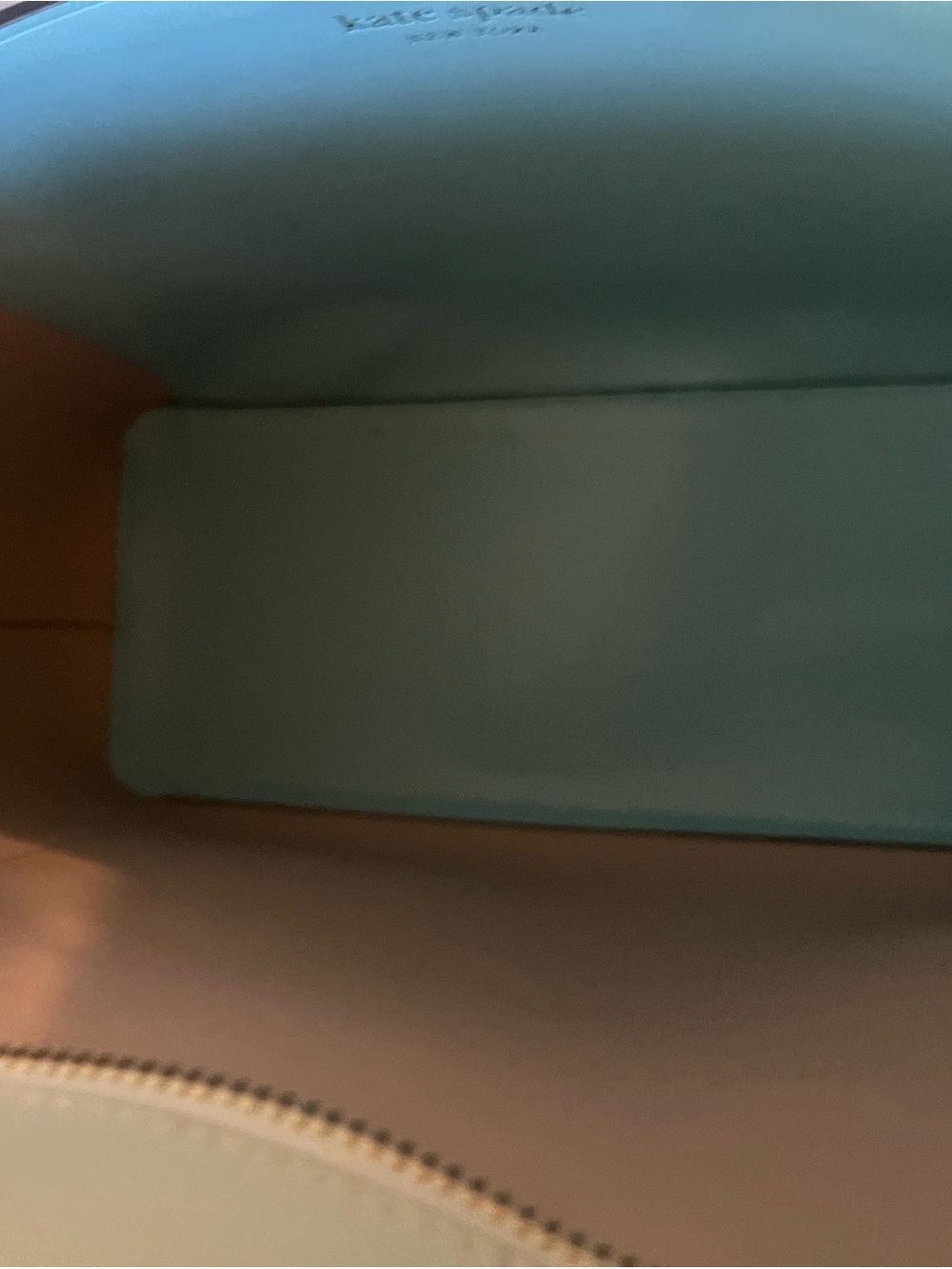 kate spade Pale Blue Leather Tote with Dual Straps - Picture 9 of 12